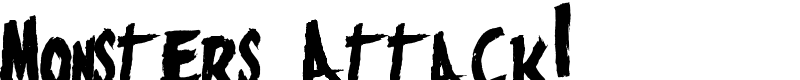 Monsters Attack! Font
