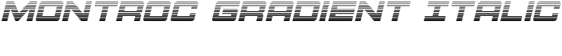 Montroc Gradient Italic Font