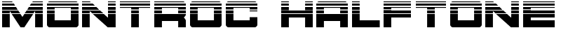 Montroc Halftone Font