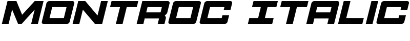 Montroc Italic Font