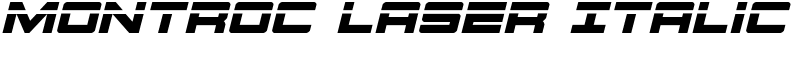 Montroc Laser Italic Font
