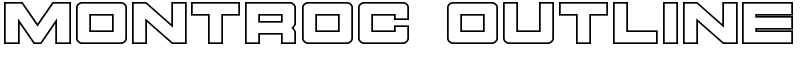 Montroc Outline Font