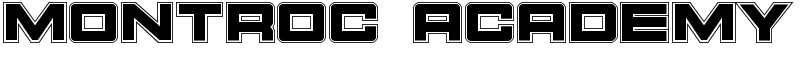Montroc Academy Font