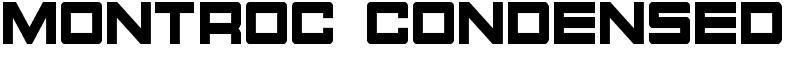 Montroc Condensed Font