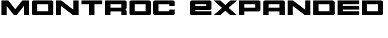 Montroc Expanded Font
