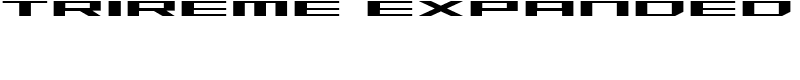 Trireme Expanded Font