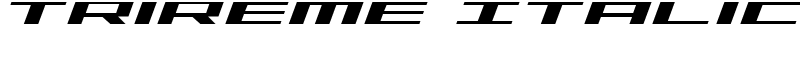 Trireme Italic Font
