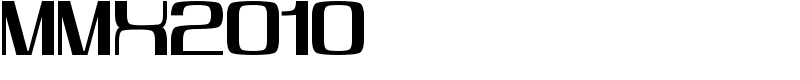 MMX2010 Font