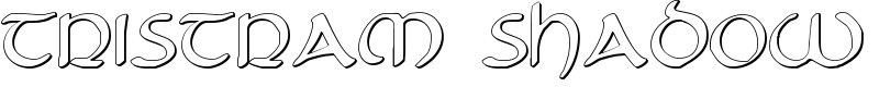 Tristram Shadow Font