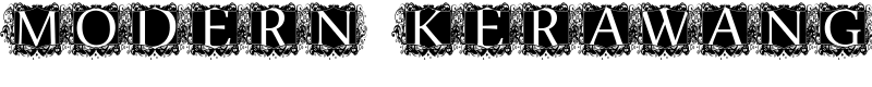 modern kerawang Font