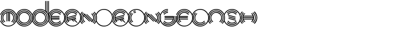 Modern Ringflash Font