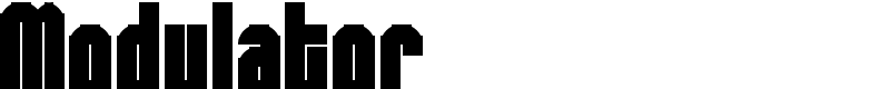 Modulator Font