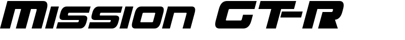 Mission GT-R Font