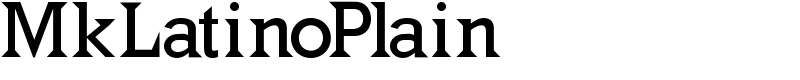 MkLatinoPlain Font