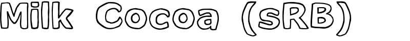 Milk Cocoa (sRB) Font