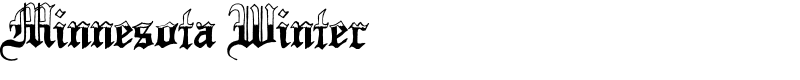 Minnesota Winter Font