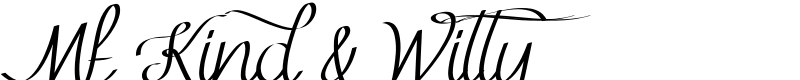 Mf Kind & Witty Font