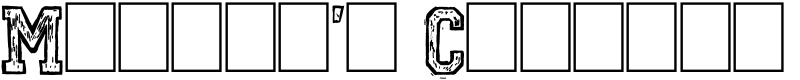 Mickey's College Font