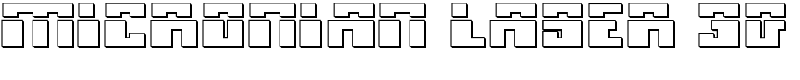 Micronian Laser 3D Font