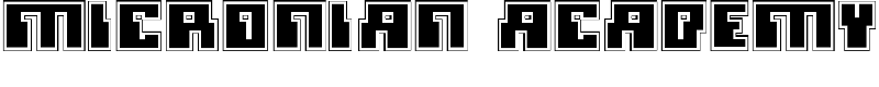 Micronian Academy Font