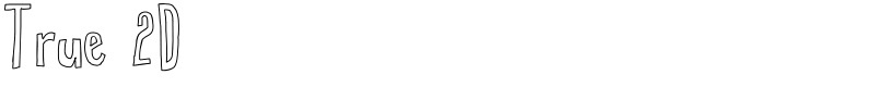 True 2D Font
