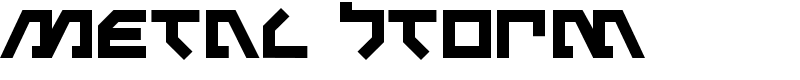 Metal Storm Font