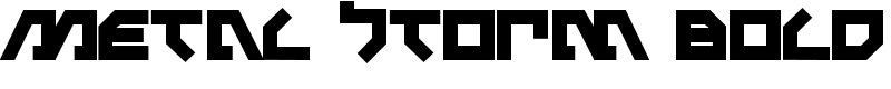 Metal Storm Bold Font