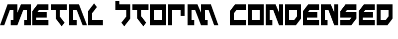 Metal Storm Condensed Font