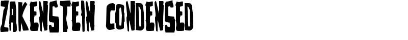 Zakenstein Condensed Font
