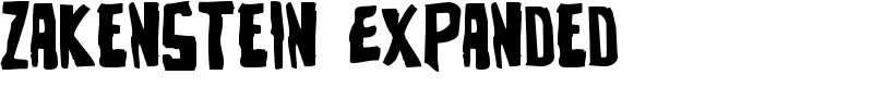 Zakenstein Expanded Font