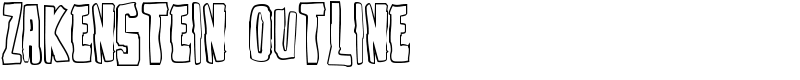Zakenstein Outline Font