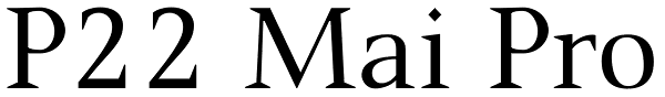 P22 Mai Pro Font