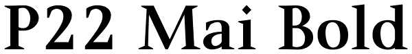 P22 Mai Bold Font