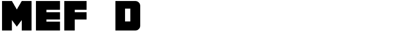 MEF Display Font