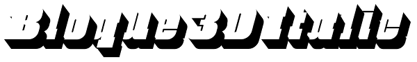 Bloque 3D Italic Font
