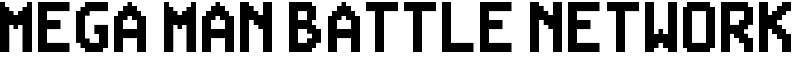 Mega Man Battle Network Font