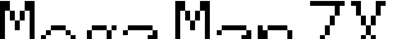 Mega Man ZX Font