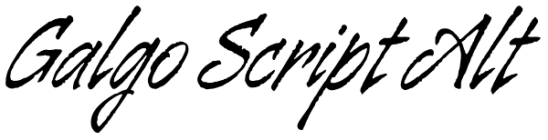 Galgo Script Alt Font