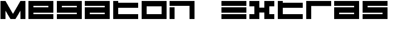 Megaton Extras Font