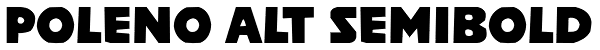 Poleno Alt SemiBold Font