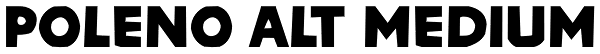 Poleno Alt Medium Font