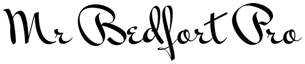 Mr Bedfort Pro Font