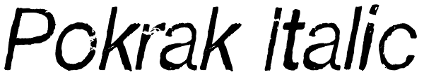 Pokrak Italic Font