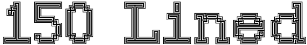 150 Lined Font