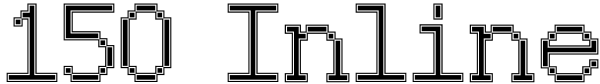 150 Inline Font