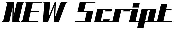NEW Script Font