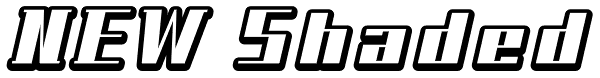 NEW Shaded Font