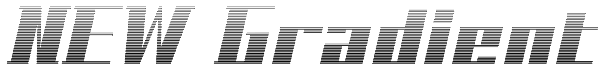 NEW Gradient Font