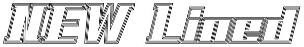 NEW Lined Font