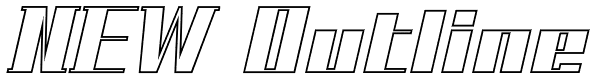 NEW Outline Font